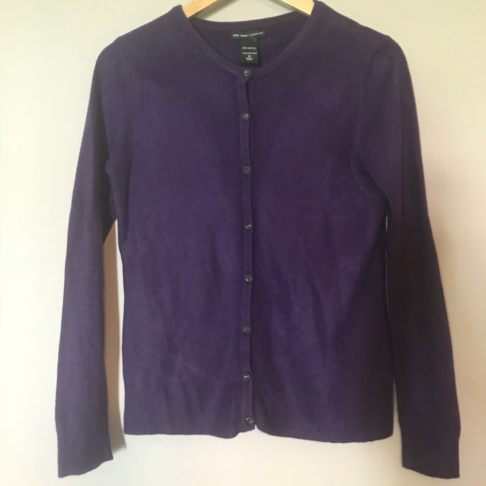 Purple NY&CO Cardigan